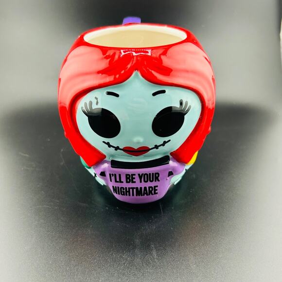 Disney Nightmare Before Christmas Sally Shaped Mug “I’LL BE YOUR NIGHTMARE” - Picture 1 of 6